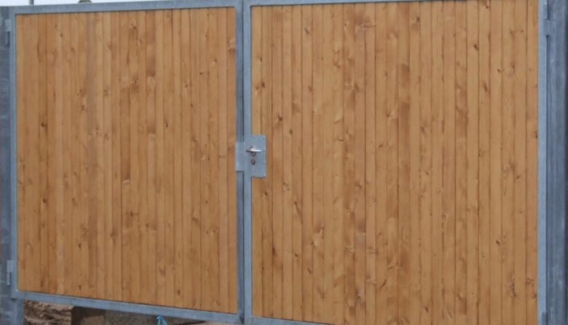 Galvaniseret stålport med Ruko lås